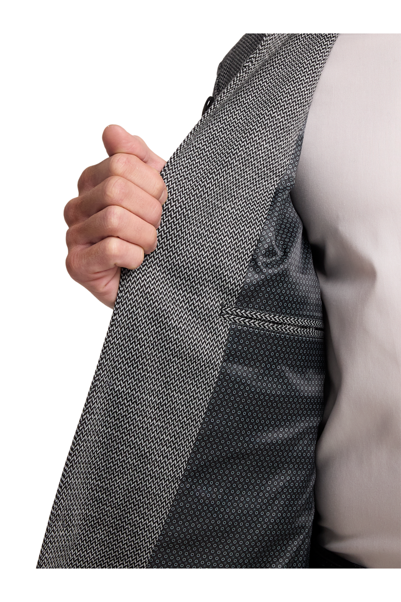 Herringbone Shirt Jacket, Alternate, color, Black