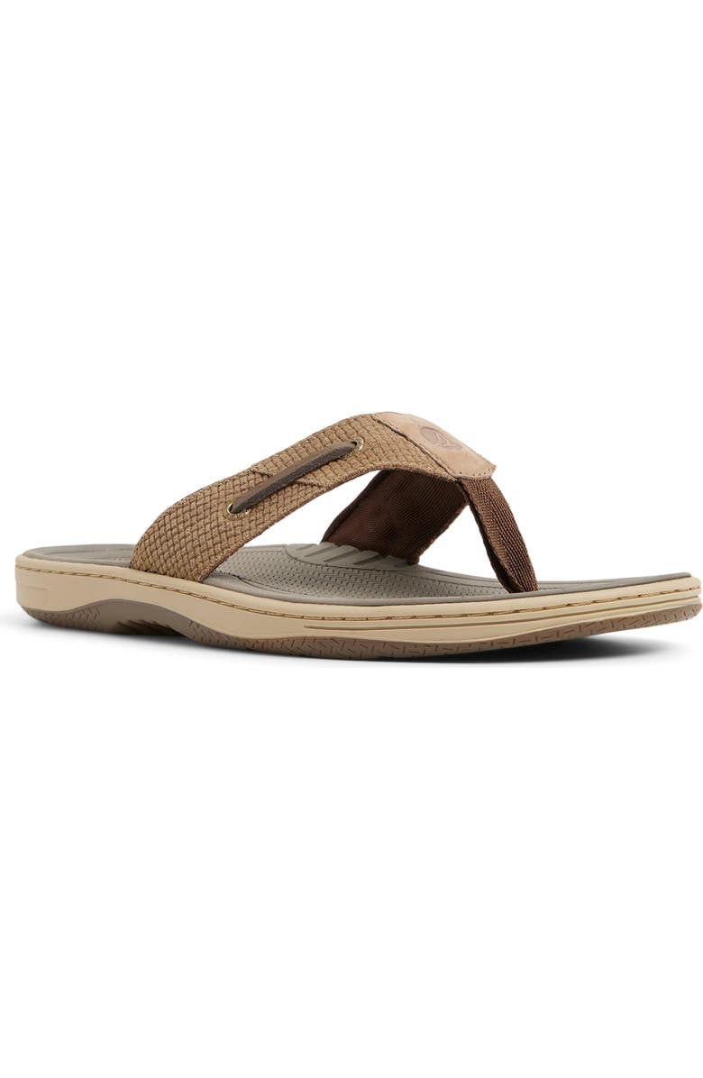 Sperry Baitfish Flip Flop, Main, color, Taupe