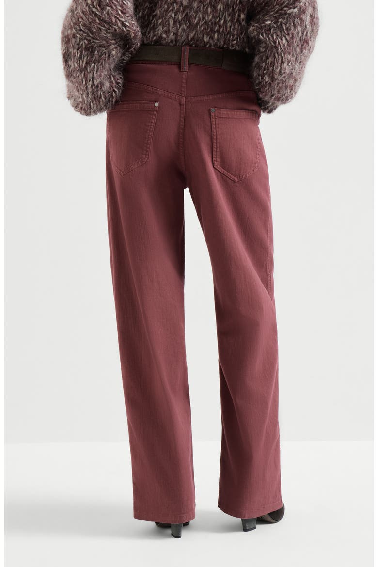 Loose Barrel trousers, Alternate, color, Wine