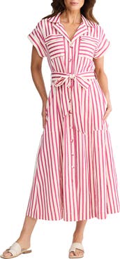 Brave+True Portia Stripe Maxi Shirtdress