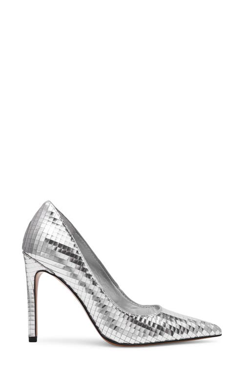 Steve Madden Noir Pointed Toe Pump In Silver