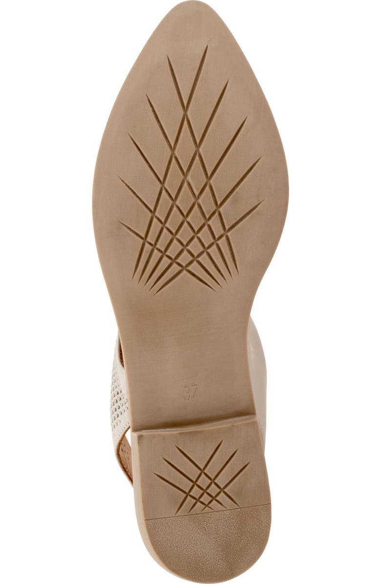 Bueno Bianca Perf Slingback Pointed Toe Flat, Alternate, color, Light Grey