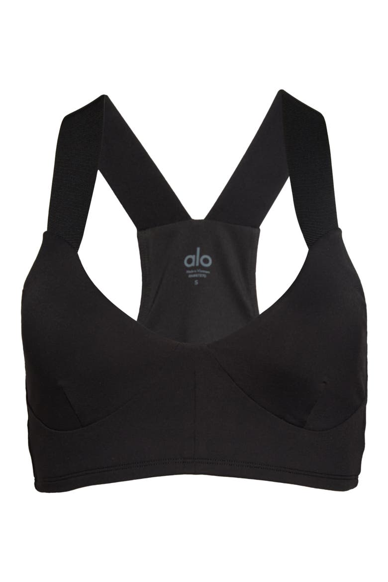 Airbrush Rev it Up Bra, Alternate, color, BLACK