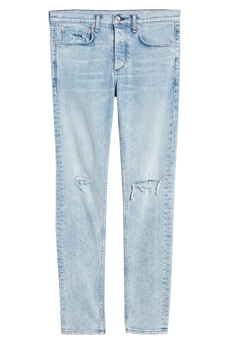Fit 1 Skinny Fit Ripped Jeans, Alternate, color, BERG W HOL