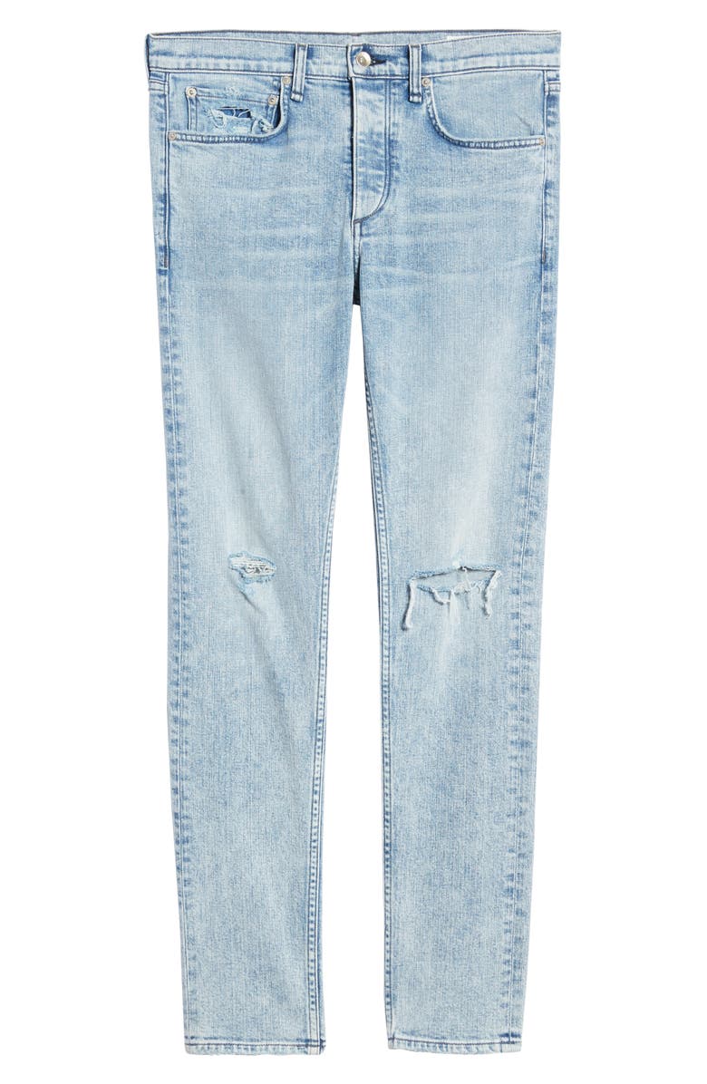 rag & bone Fit 1 Skinny Fit Ripped Jeans, Alternate, color,