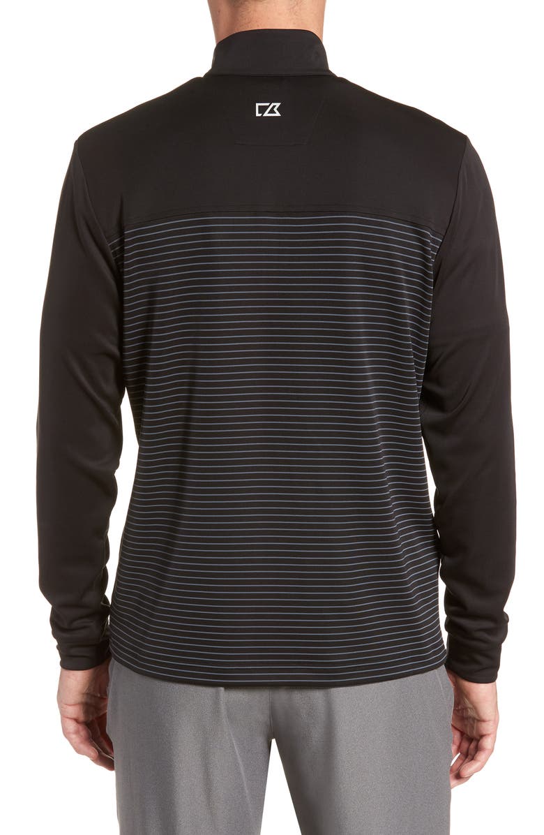 Cutter & Buck Traverse Stripe Quarter Zip Pullover, Alternate, color, 