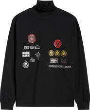 RtA Alexander Graphic Military Patch Turtleneck