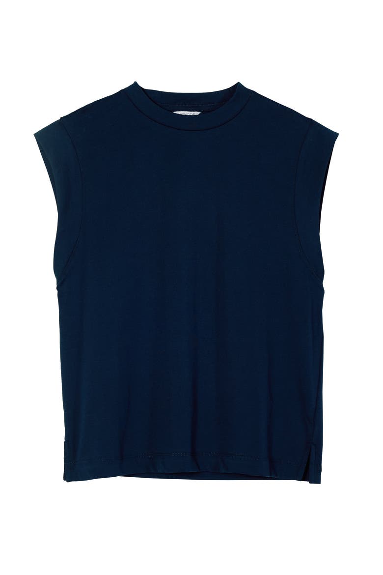 The Sleeveless Shirt, Alternate, color, Navy