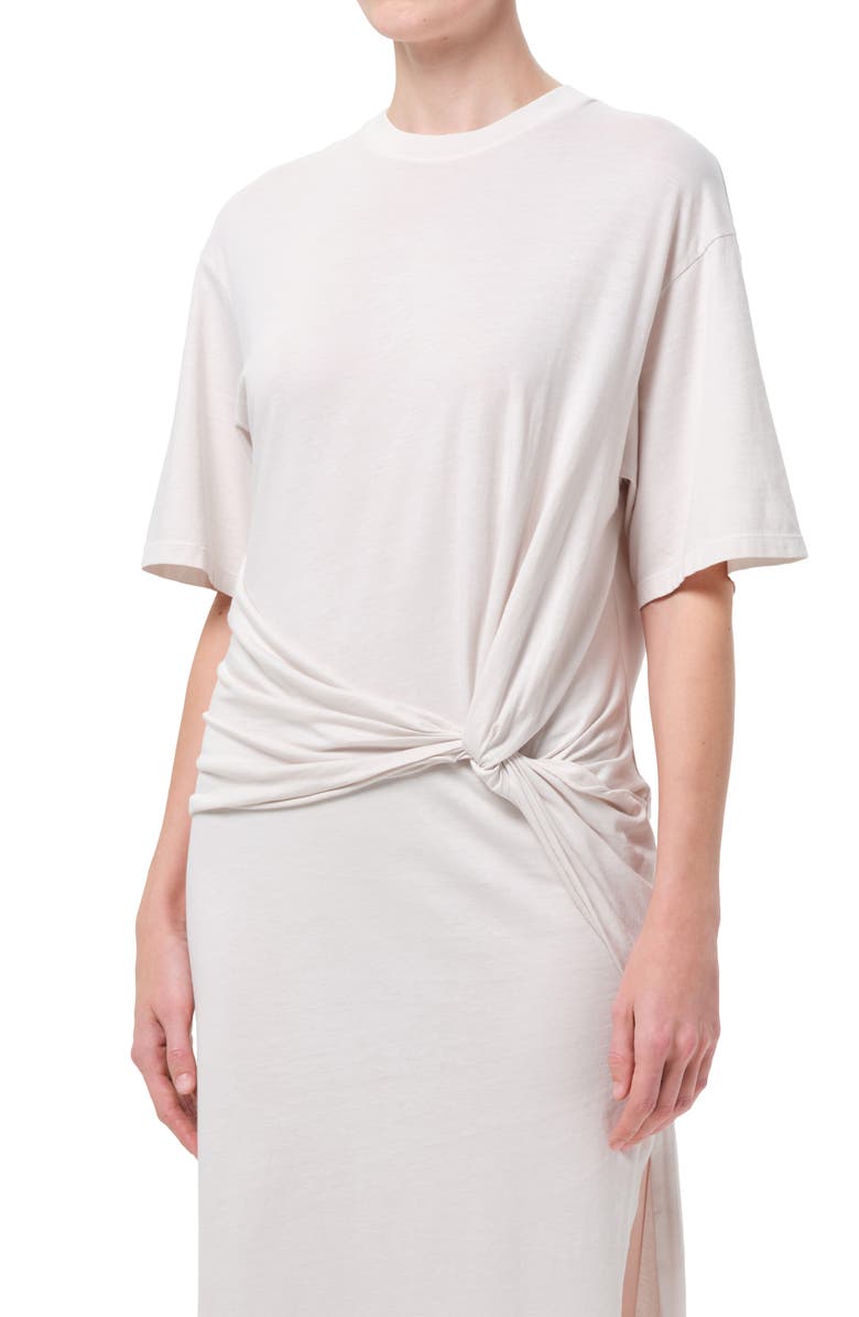 AGOLDE Zanna Twisted Maxi Dress, Alternate, color, Bone Lt Sandy Wht