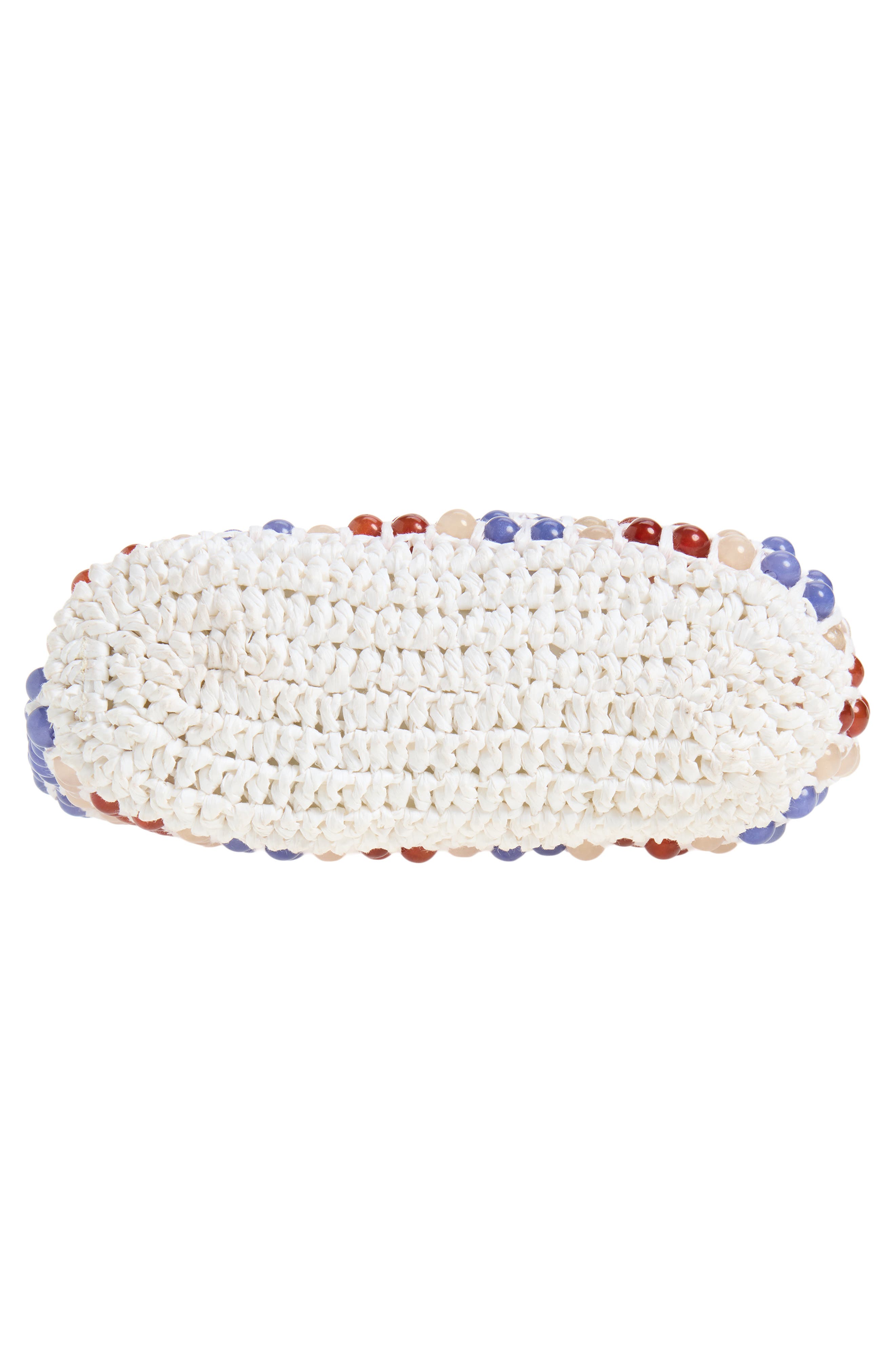 Small Slouch Beaded Bag, Alternate, color, OFF WHITE MULTI