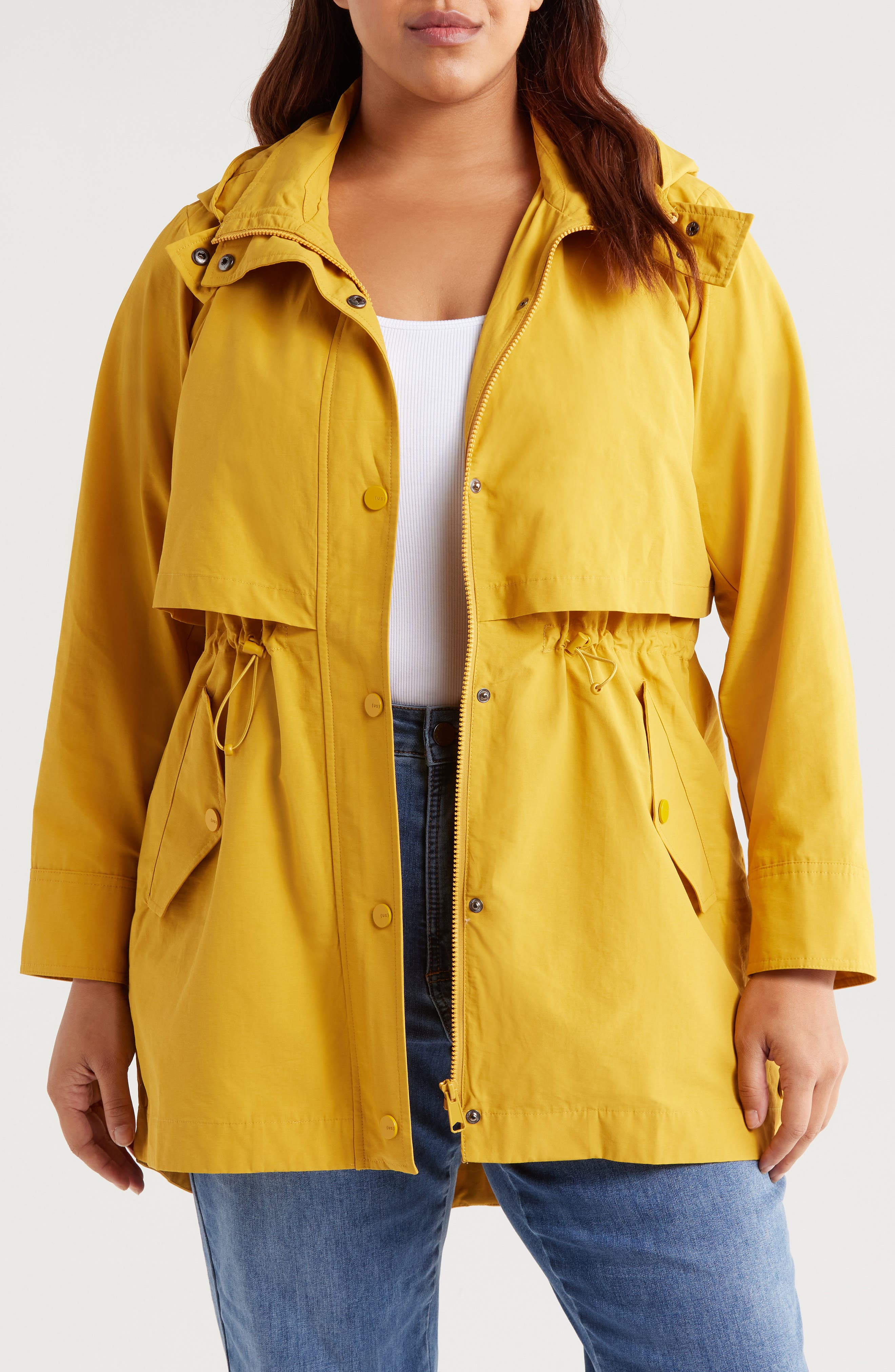 Universal Standard Precision Water Resistant Hooded Parka in Turmeric 
