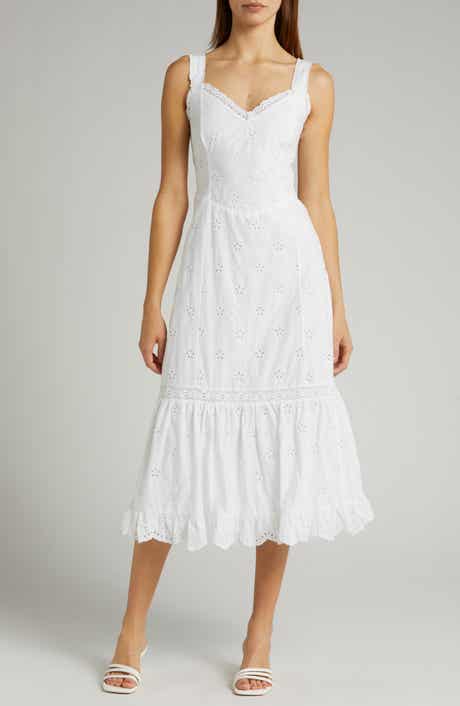 PAIGE Pallas Eyelet Sleeveless Dress
