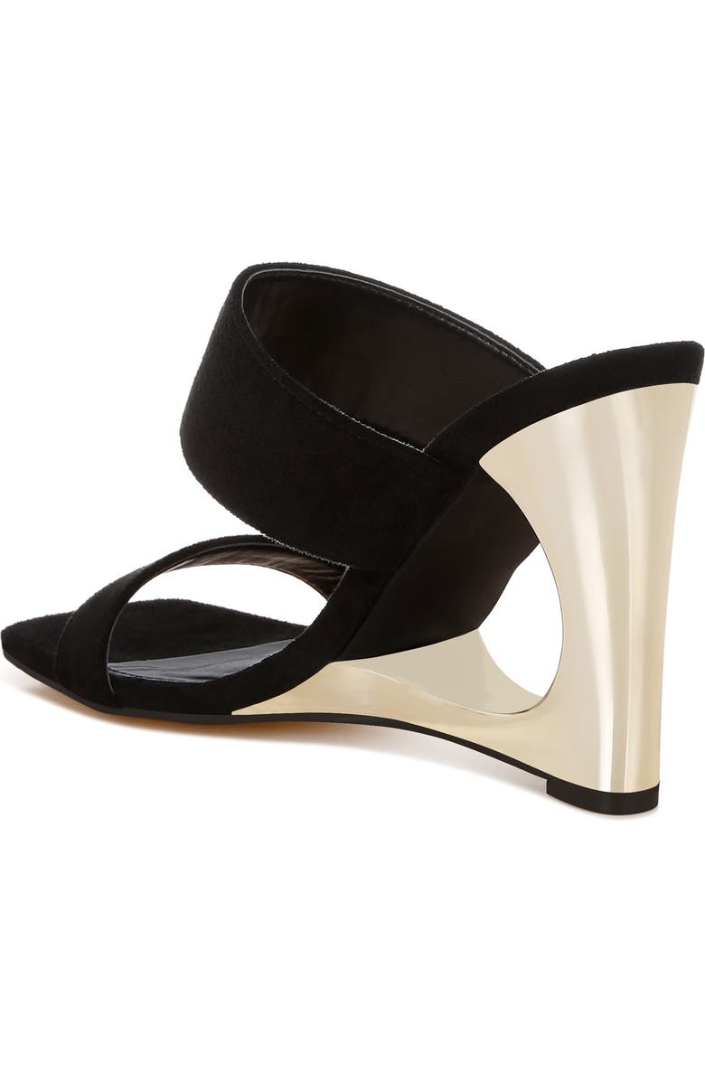 LONDON RAG Zimeski Wedge Sandal, Alternate, color, Black