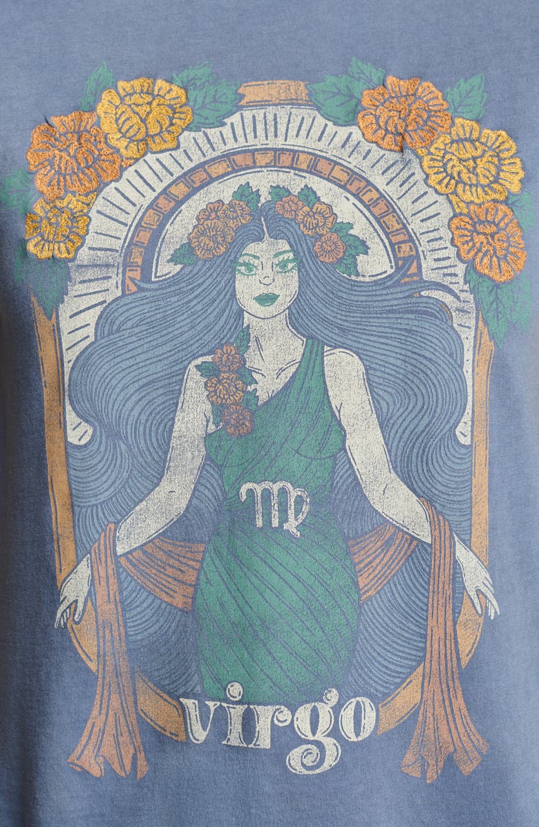 Lucky Brand Virgo Embroidered Cotton Graphic T-Shirt, Alternate, color, 