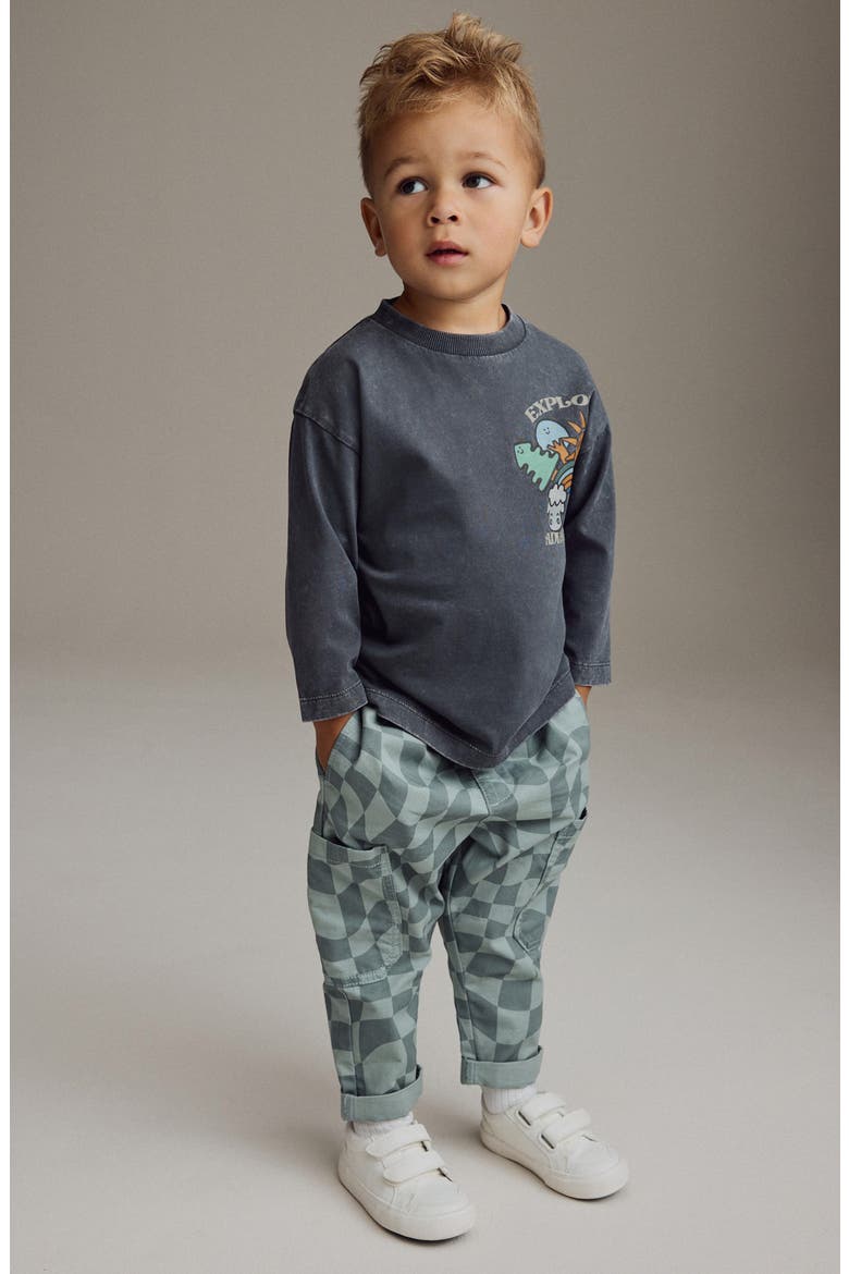 Kids' Adventure Long Sleeve Cotton Graphic T-Shirt, Alternate, color, BLUE