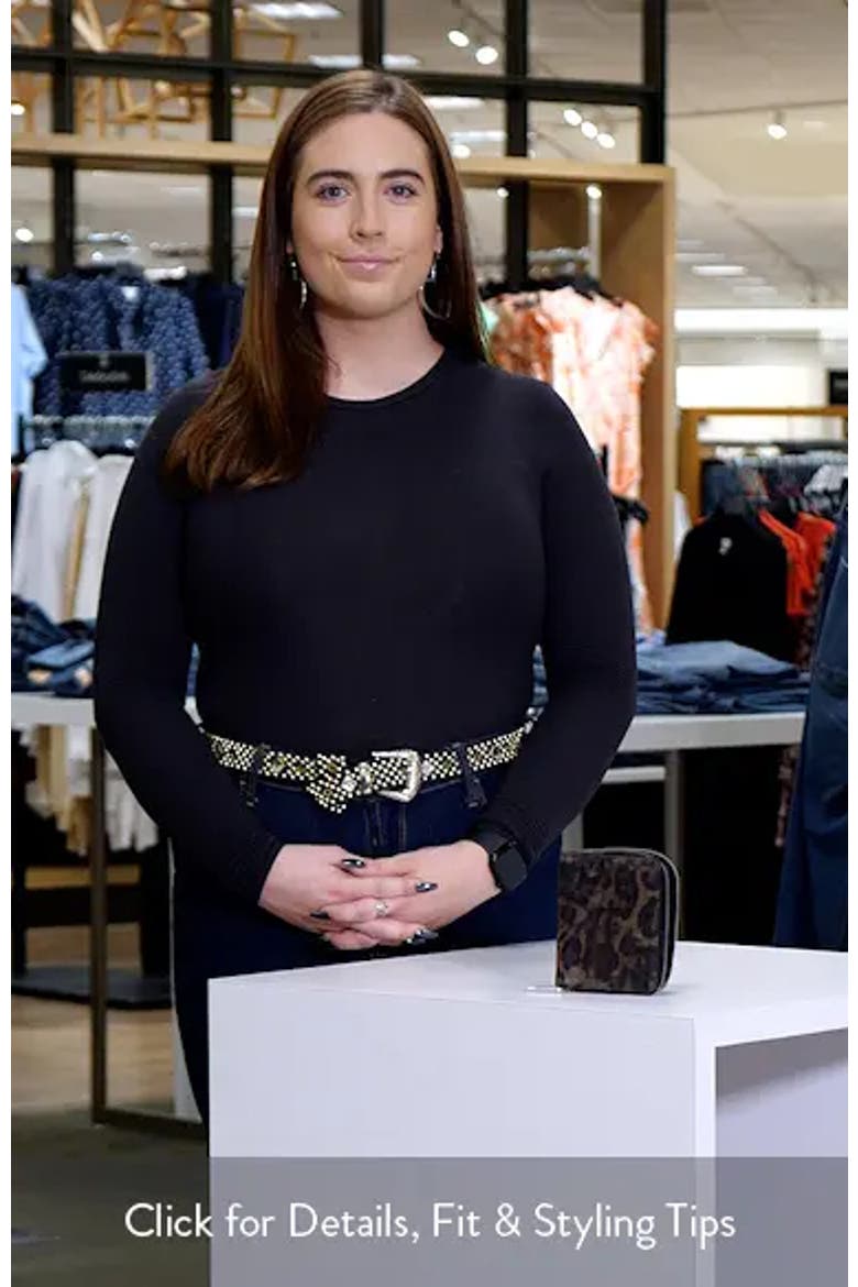 Lena Leopard Suede Zip Wallet video