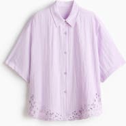 H&M Broderie Anglaise Beach Shirt