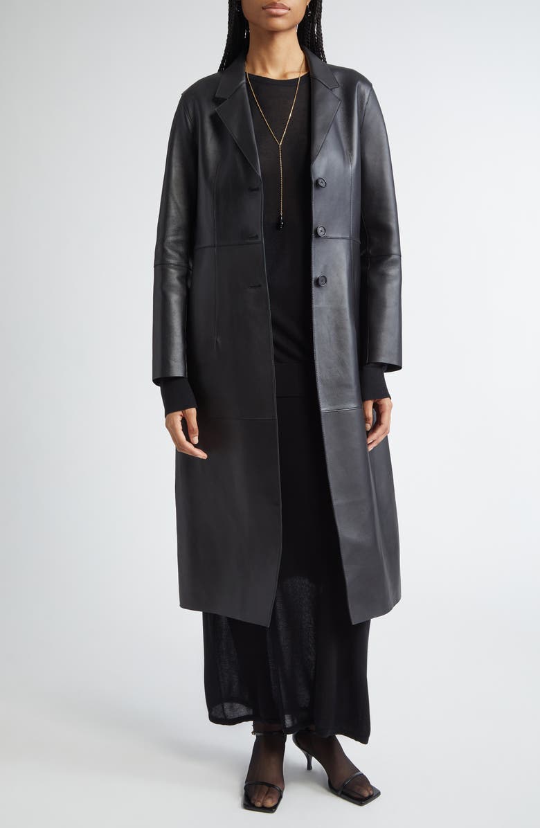 TOTEME Long Knit Skirt, Alternate, color, Black