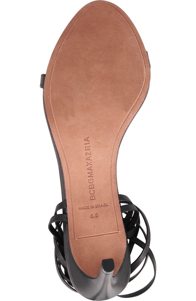 BCBGMAXAZRIA Tannia Ankle Wrap Sandal, Alternate, color, Black
