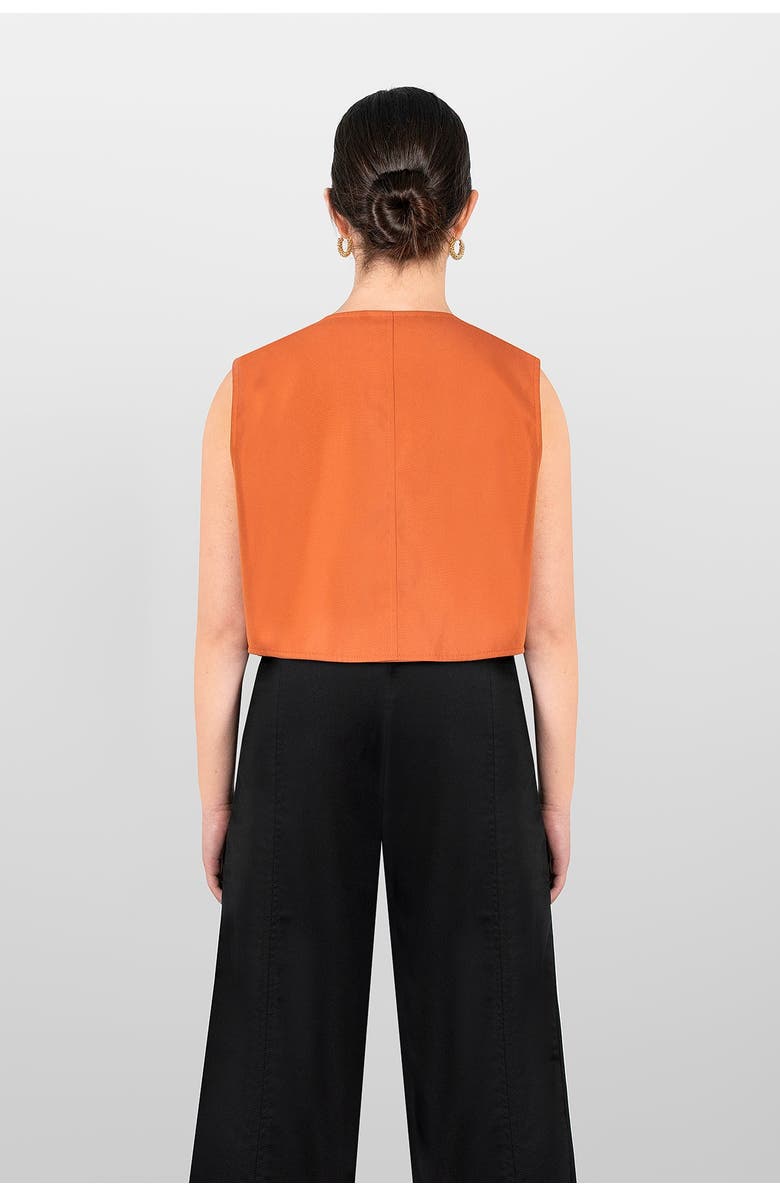 LAURA APARICIO Drill Skirt Coulisse, Alternate, color, Orange