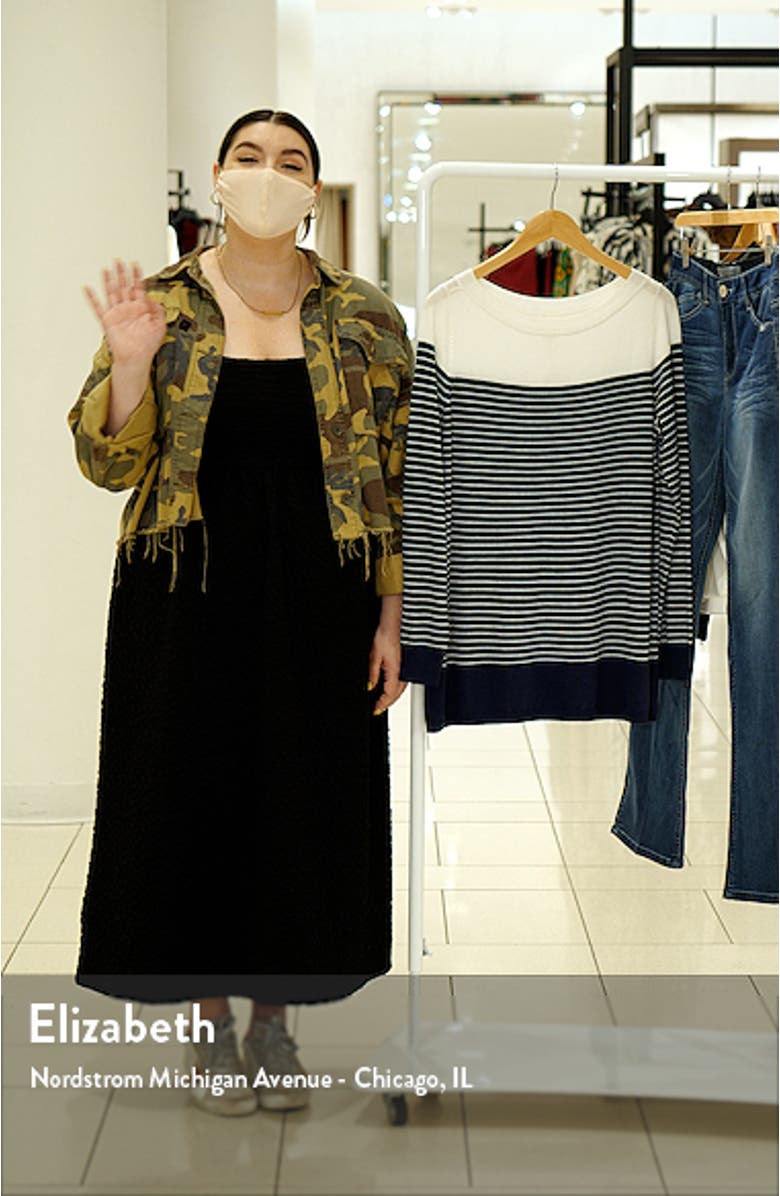 Women's Colorblock Stripe Sweater, sales video thumbnail