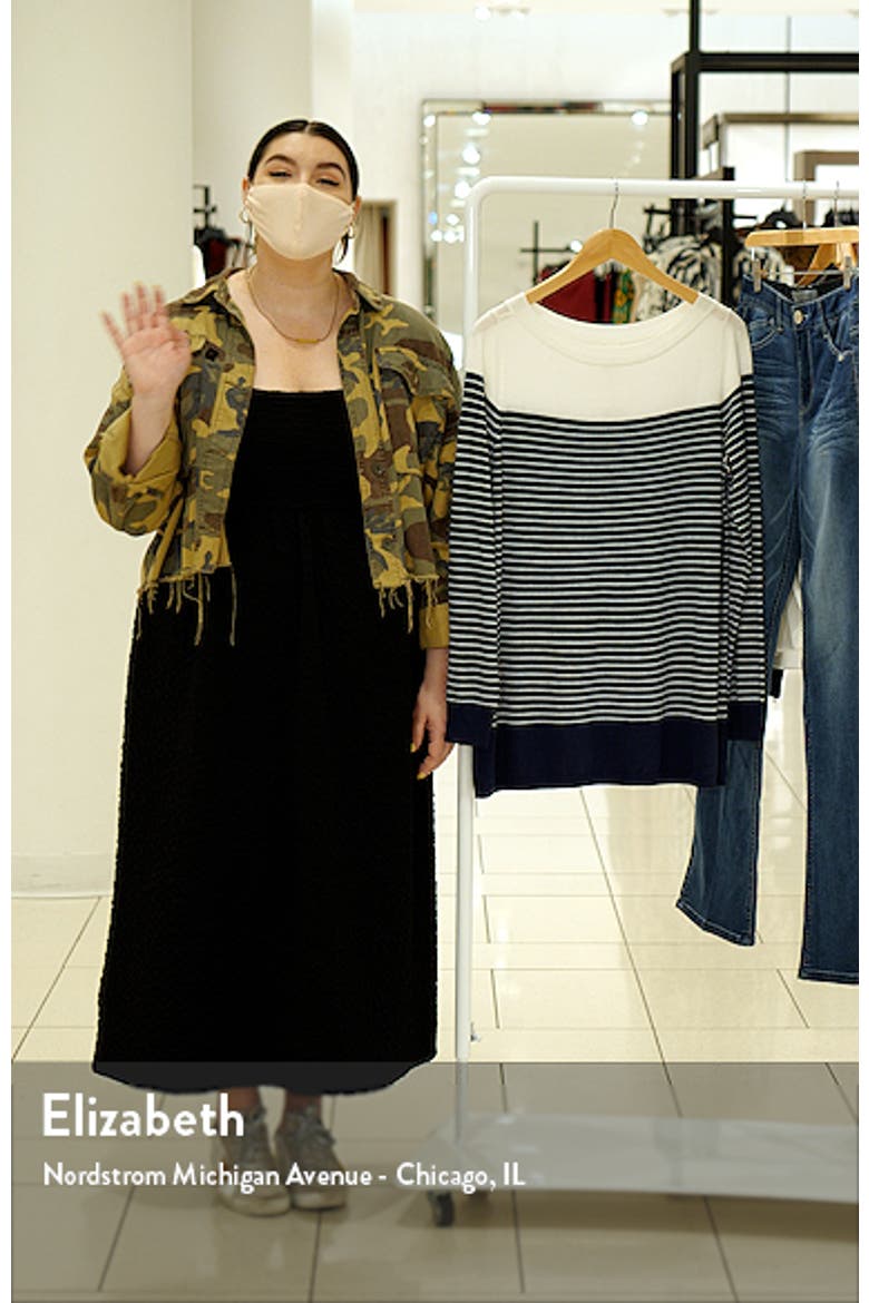 Women's Colorblock Stripe Sweater video