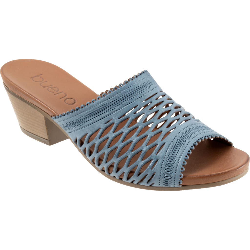 Bueno Lillian Block Heel Sandal In Denim