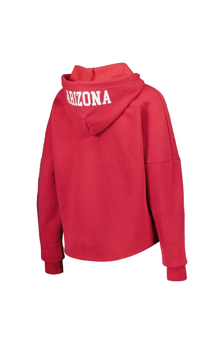 New Era Women's New Era Cardinal Arizona Cardinals Foil Sleeve Pullover Hoodie, Alternate, color, Cardinal