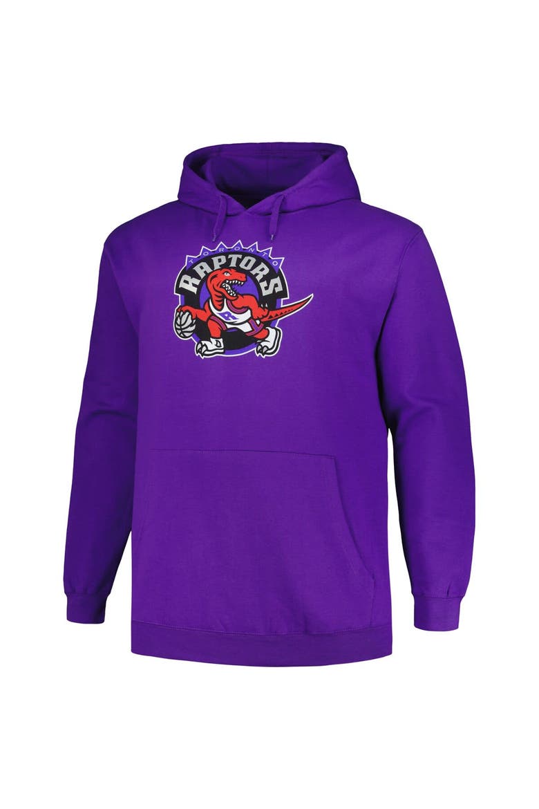 Men's Mitchell & Ness Purple Toronto Raptors Hardwood Classics Big & Tall Pullover Hoodie, Alternate, color, Purple