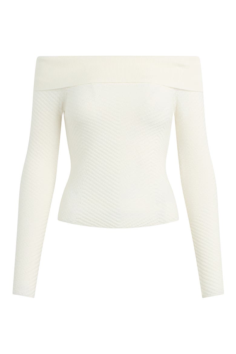 The Good Graces Off the Shoulder Knit Top, Main, color, IVORY