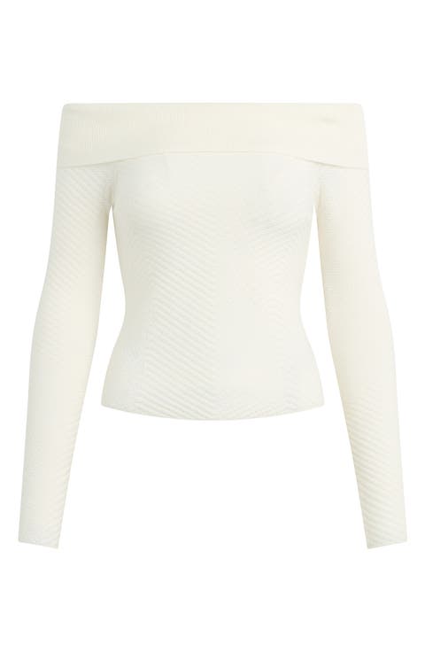 The Good Graces Off the Shoulder Knit Top