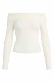Favorite Daughter The Good Graces Off the Shoulder Knit Top