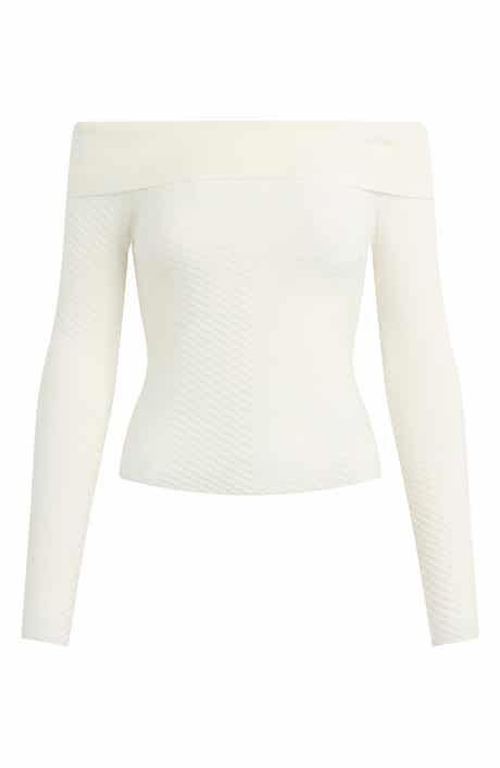 Favorite Daughter The Good Graces Off the Shoulder Knit Top