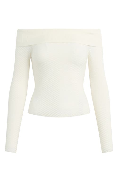 Favorite Daughter The Good Graces Off The Shoulder Knit Top In Burgundy