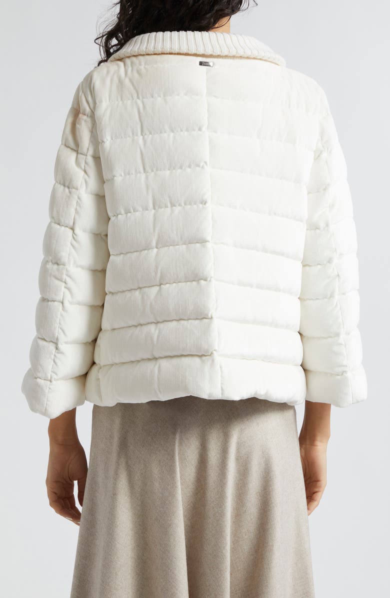 Herno Velvet Corduroy Channel Quilted Down Jacket, Alternate, color,