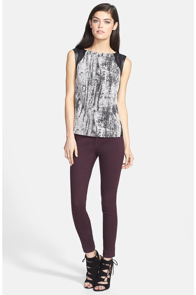'485' Skinny Jeans, Alternate, color, DARK PLUM