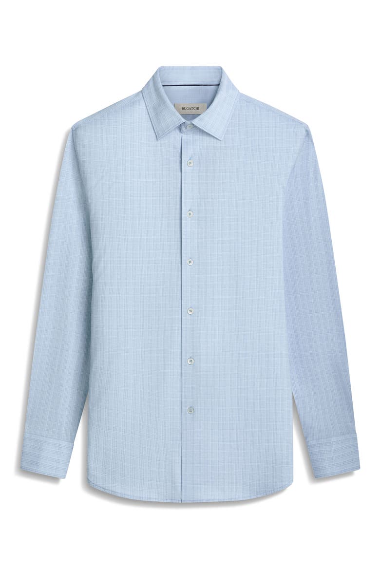 OoohCotton® Check Button-Up Shirt, Alternate, color, MENTHOL