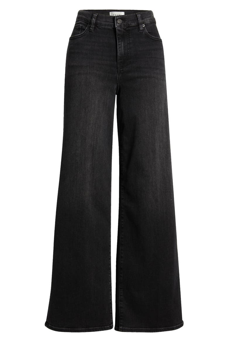Le Slim Palazzo High Waist Wide Leg Jeans, Alternate, color, STARSHIP