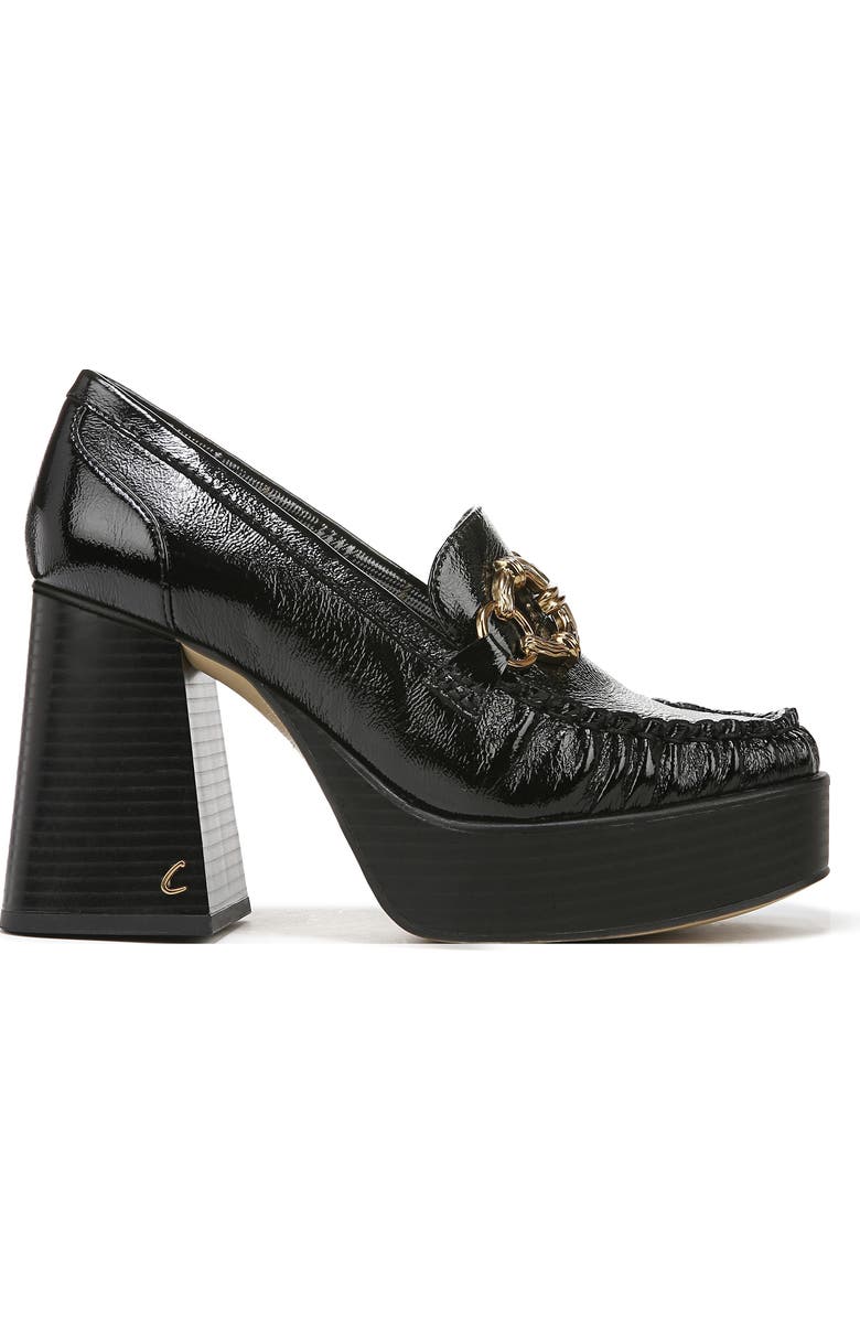 Circus NY by Sam Edelman Susie Platform Loafer Pump, Alternate, color, Black Glossy