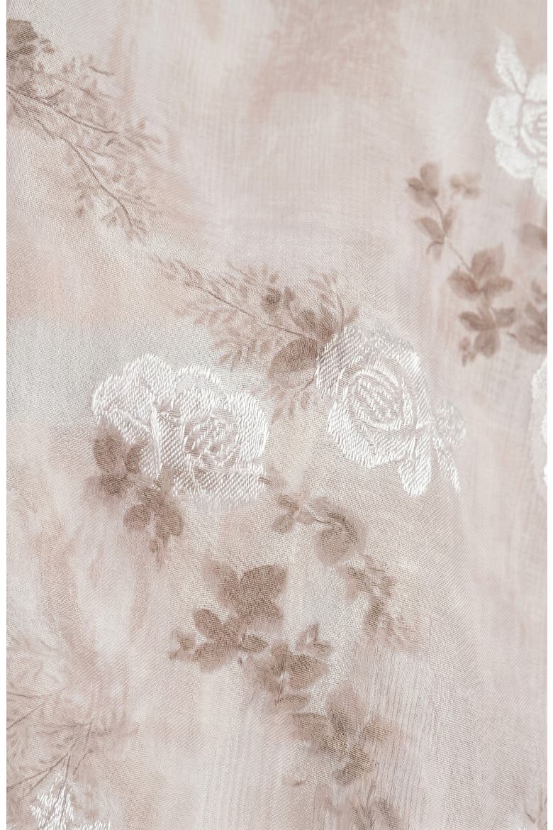 Floral Satin Maxi Dress, Alternate, color, Blush