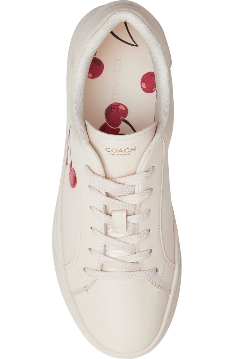 COACH High Line Cherry Print Sneaker, Alternate, color,