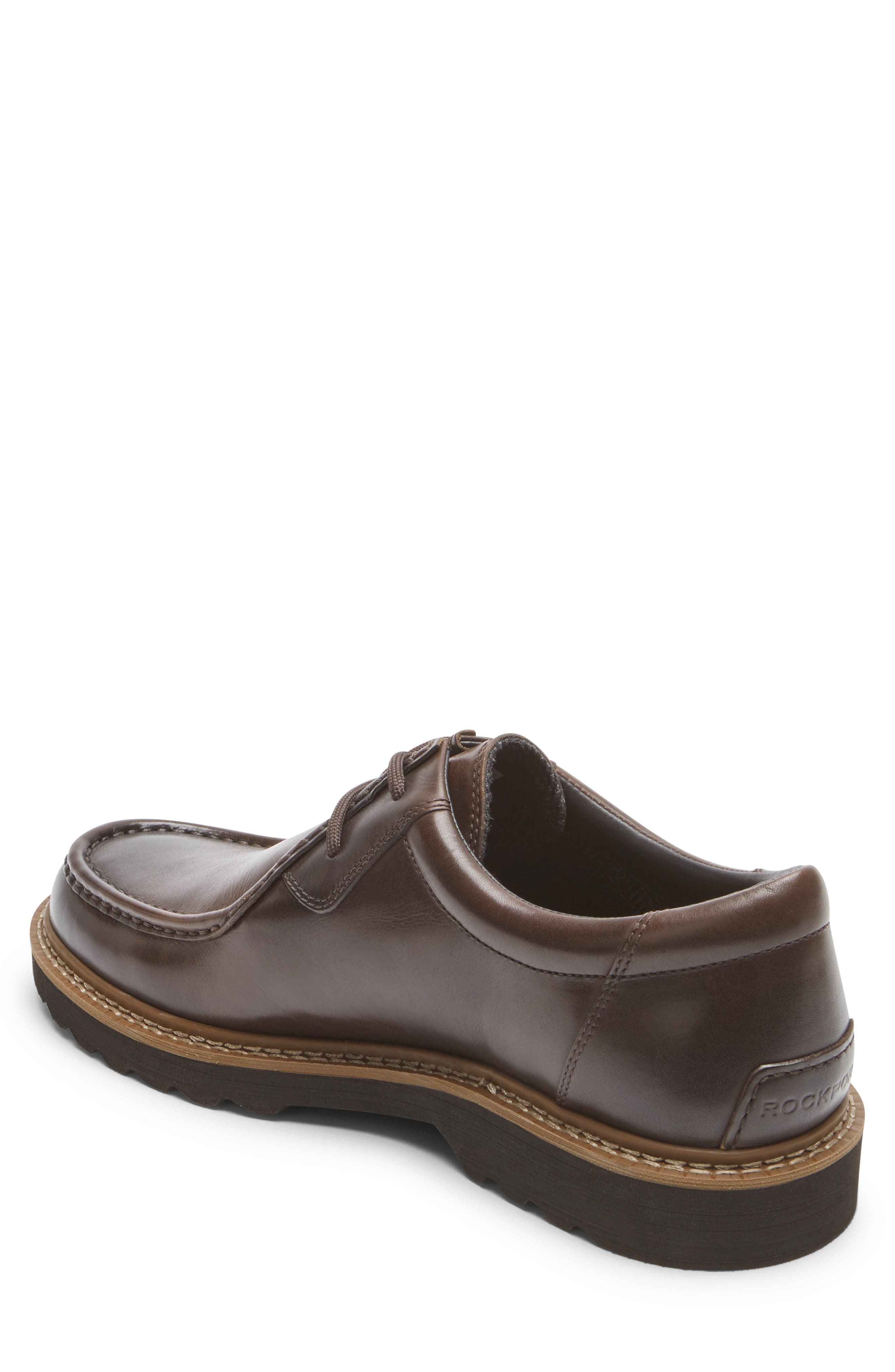 Peirson Moc Toe Derby, Alternate, color, DK. BITTER CHOC LEA