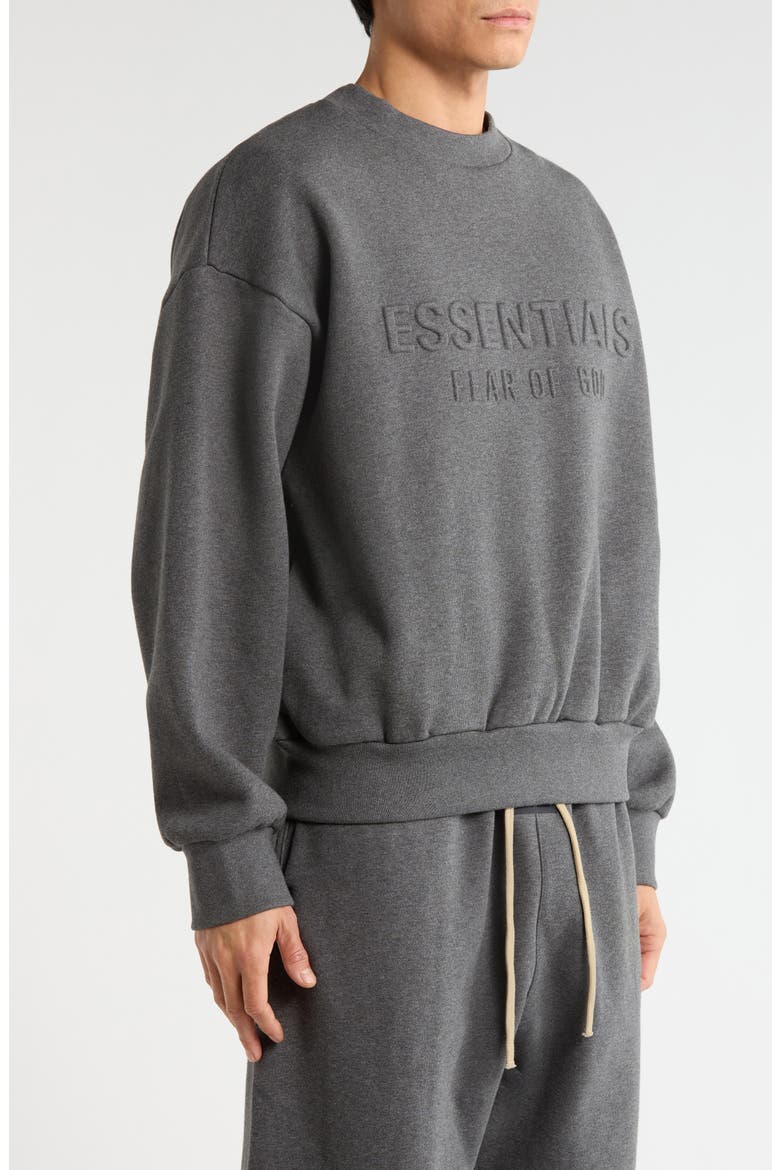Fear of God Essentials Classic Fit Fleece Crewneck Sweatshirt (Men