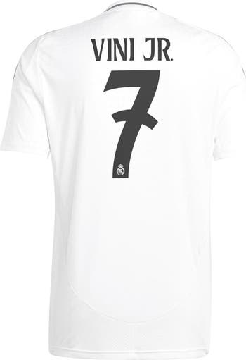 Men's adidas Vini Jr. White Real Madrid 2024/25 Home Replica Player Jersey