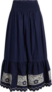 LOVE THE LABEL Nolan Embroidered Maxi Skirt