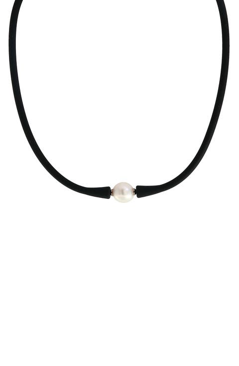 Rubber 11mm Freshwater Pearl Necklace