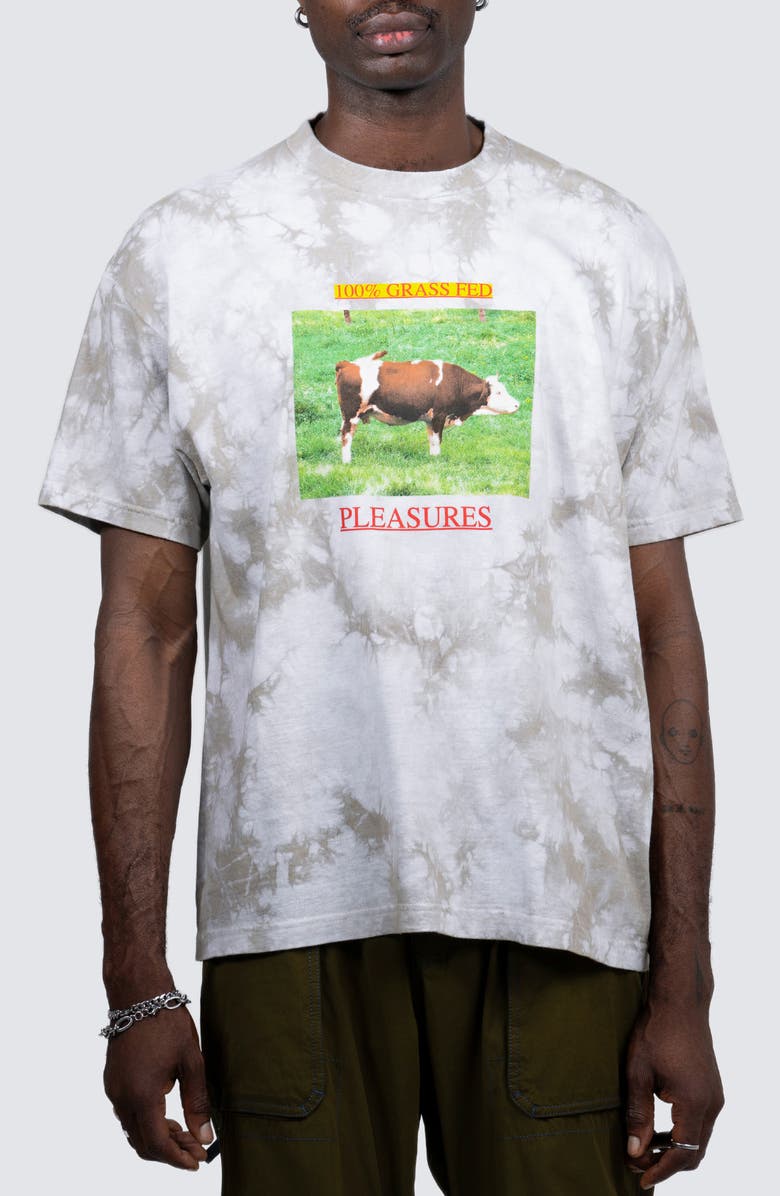 PLEASURES Grass Fed Graphic T-Shirt, Main, color, 