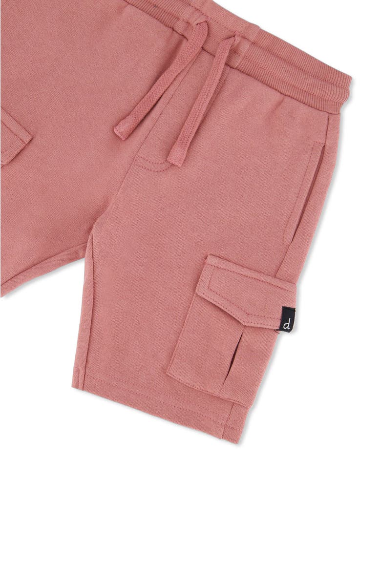 Deux par Deux Baby Boy's French Terry Short Dark Old Rose, Alternate, color,