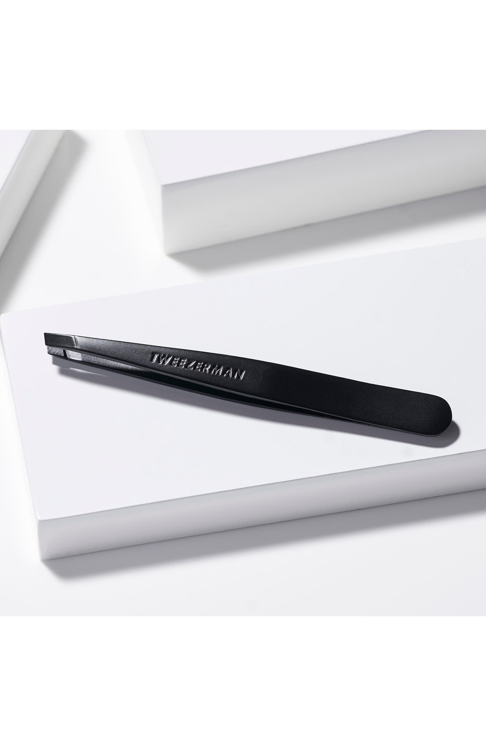 TWEEZERMAN Black Matte Slant Tweezer | Nordstromrack