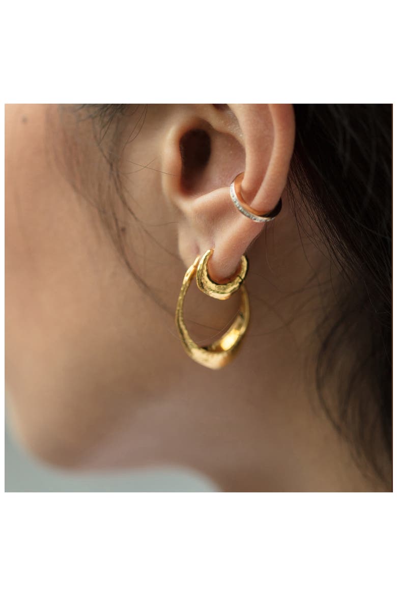 Deia Hoop Earrings, Alternate, color, 18CT GOLD VERMEIL ON STERLING